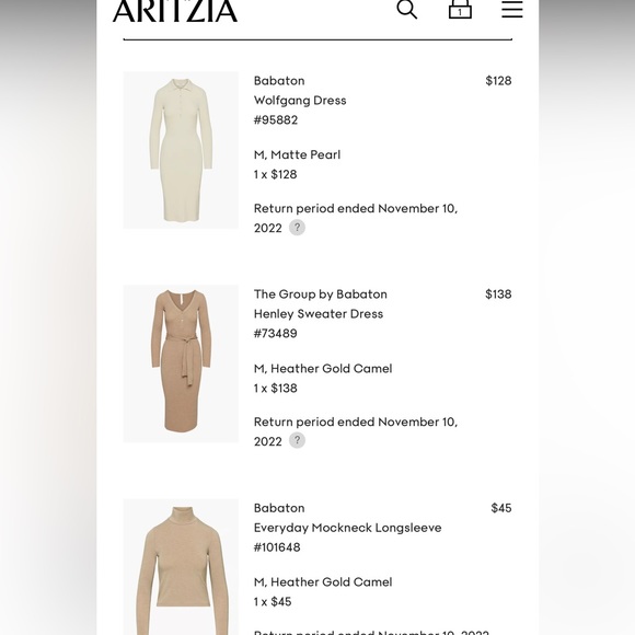 Aritiza pearl sweater dress - Picture 2 of 2